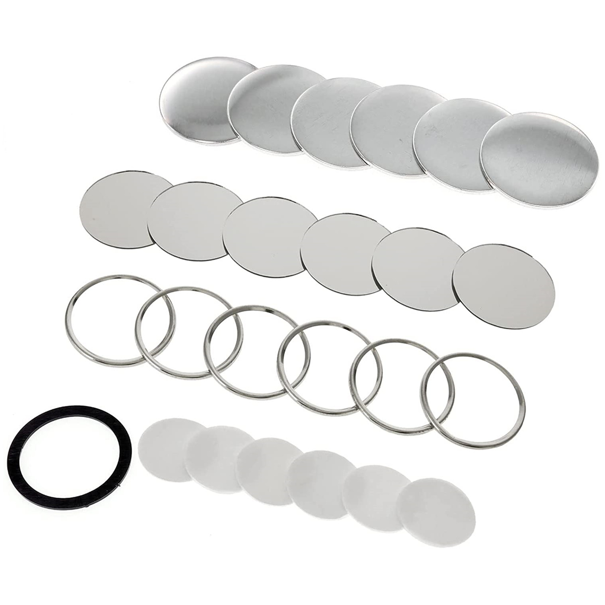 Blank Mirror Badge Button Part - Button Badge Blank recension och pris