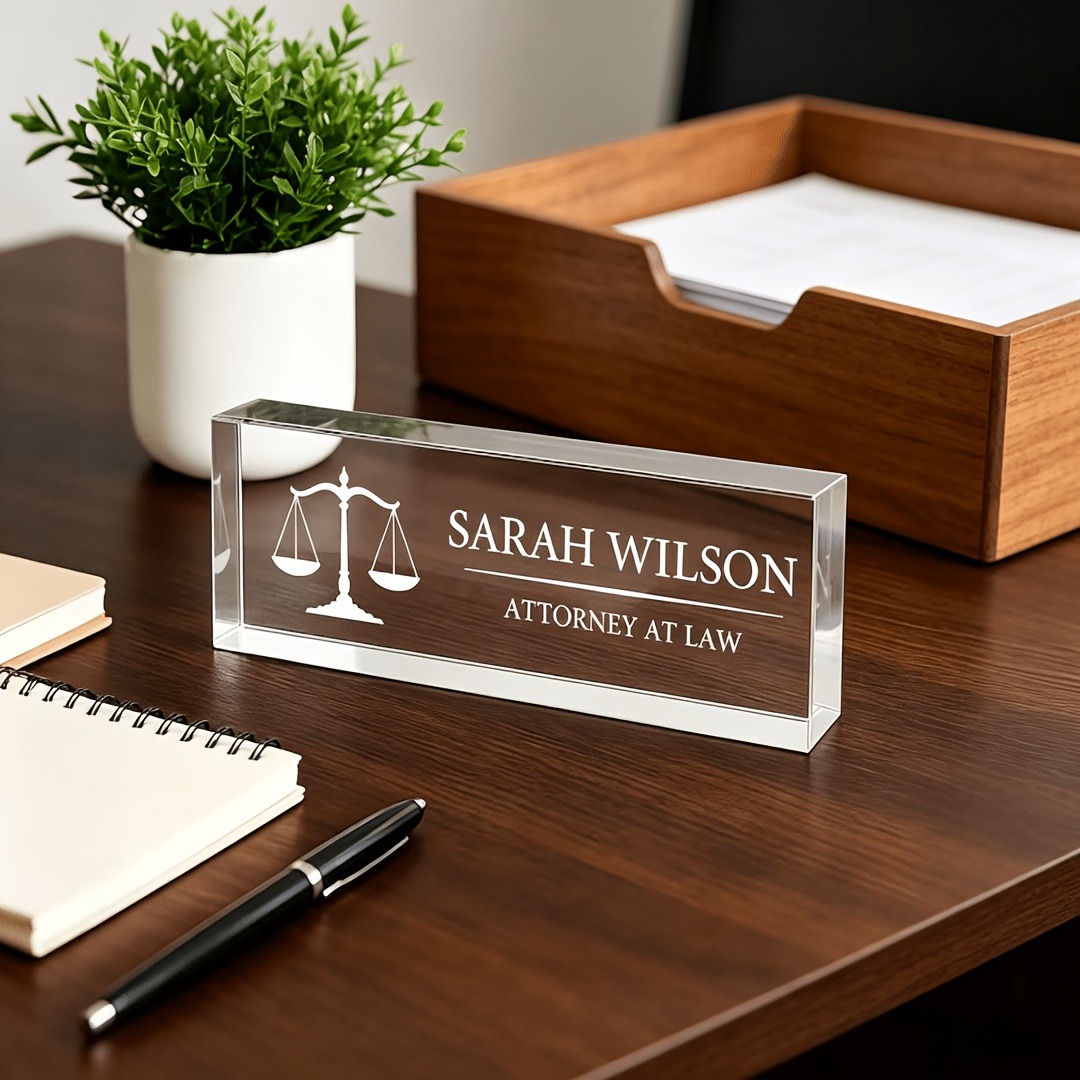 Personalized Lawyer & Judge Ac - Photo Acrylic Block recension och pris