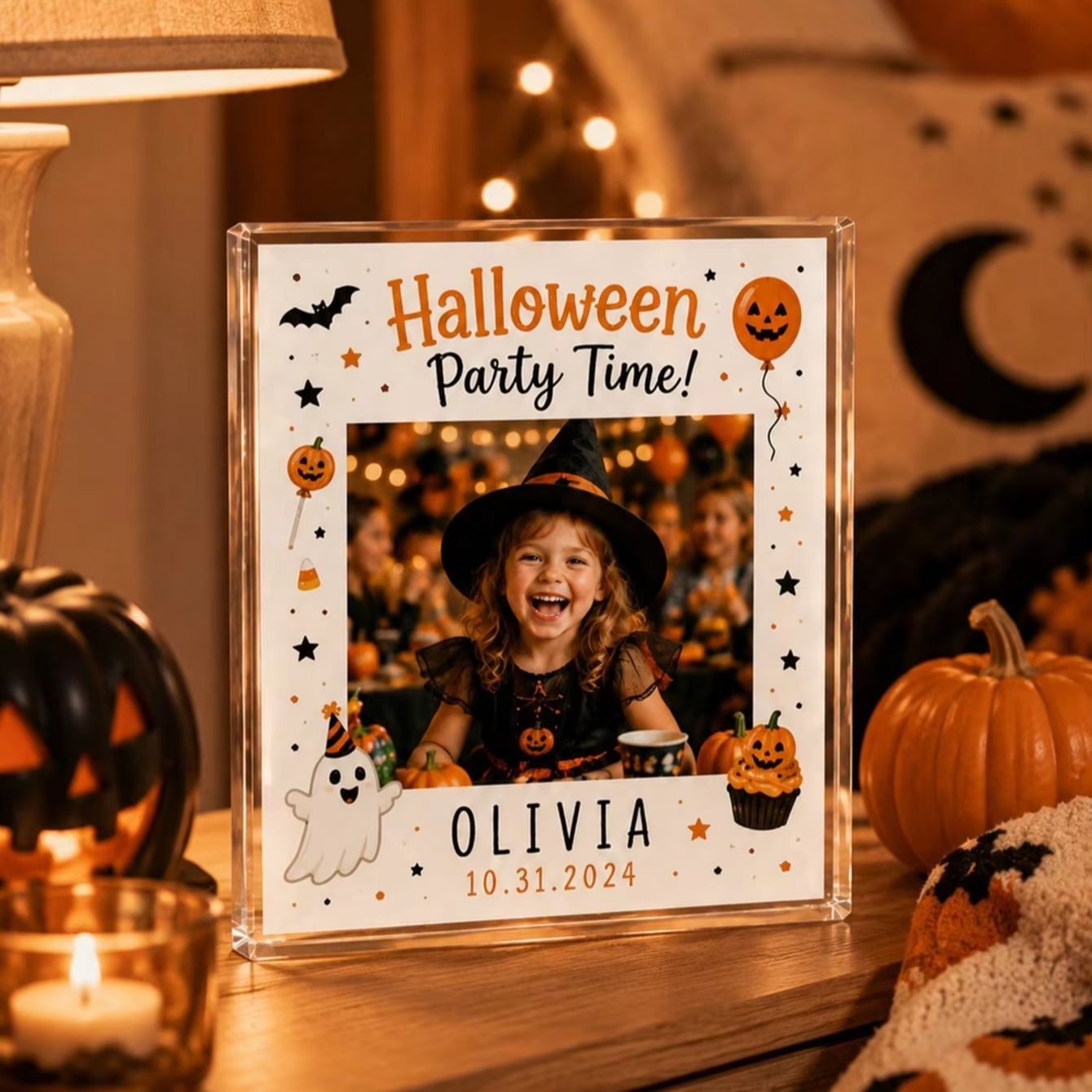 Custom Halloween Acrylic Photo - Photo Acrylic Block recension och pris