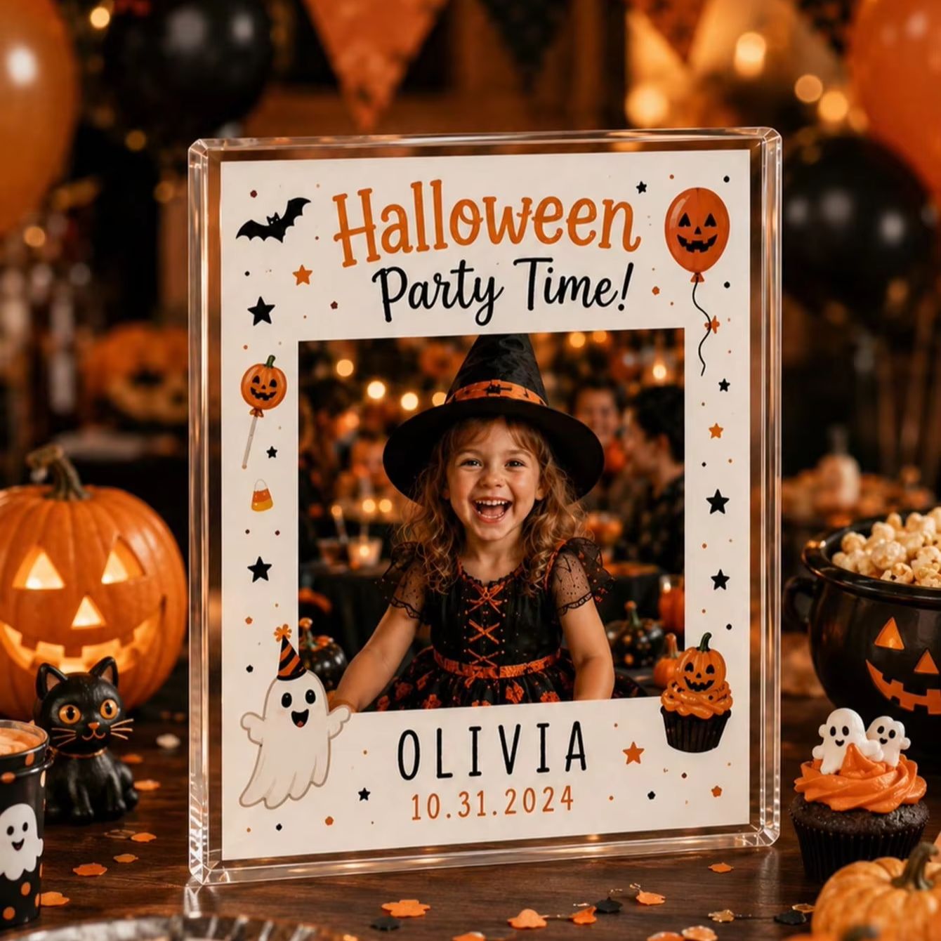 Custom Halloween Acrylic Photo - Photo Acrylic Block recension och pris